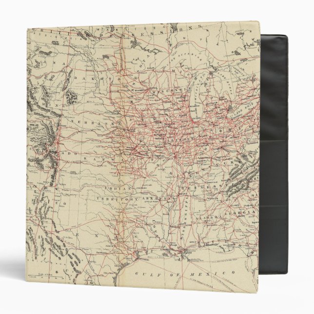 Railroad map US 3 Ring Binder (Front/Inside)