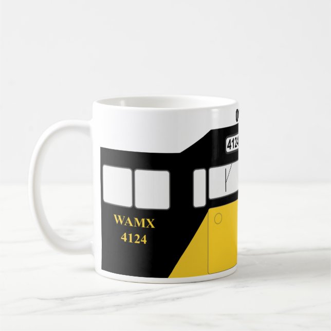 Railroad Mug C001 - SD-40 - WAMX #4124 (Left)