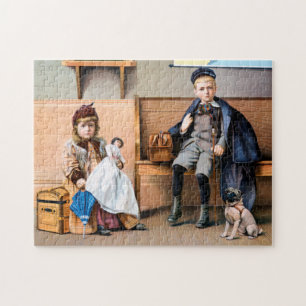 RAILROAD POSTER, 1898 JIGSAW PUZZLE