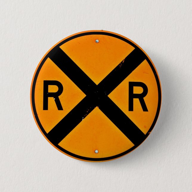 Railroad Sign Button (Front)