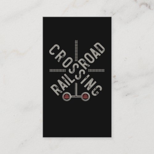 Railroad Sign Locomotive Retro Trainspotter Train Business Card