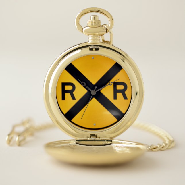 Railroad Sign Pocket Watch (Inside)