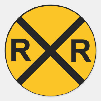 Railroad Sign Sticker