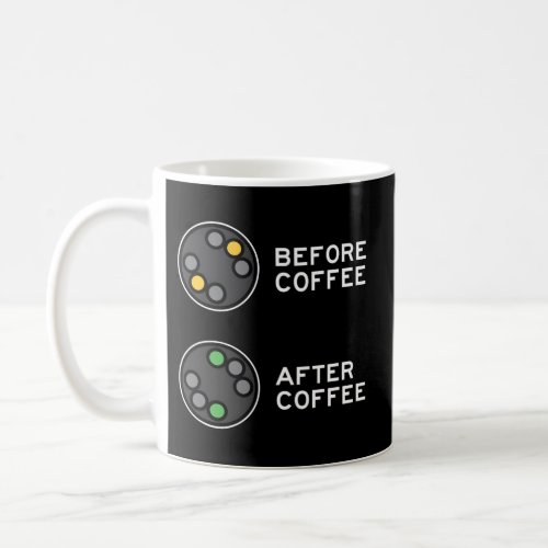 Railroad Signal Before Coffee After Coffee Railfan Coffee Mug