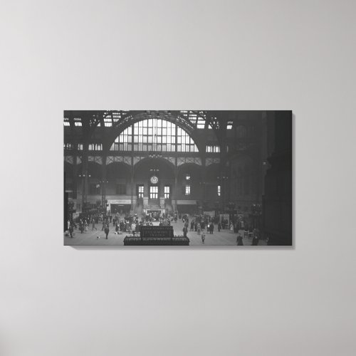 Railroad Station Canvas Print