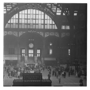 Railroad Station Ceramic Tile