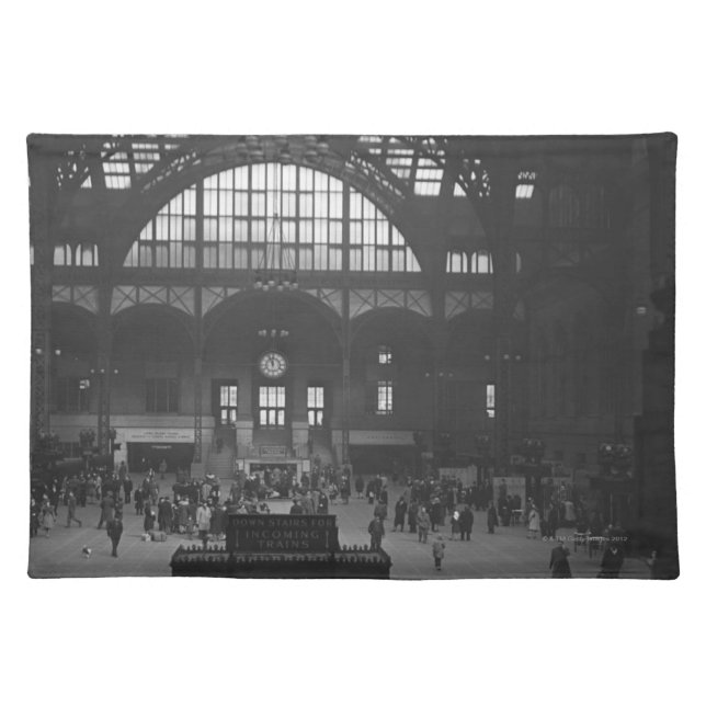 Railroad Station Cloth Placemat (Front)