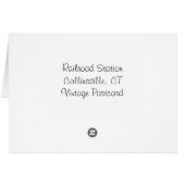 Railroad Station Greeting Card (Back Horizontal)