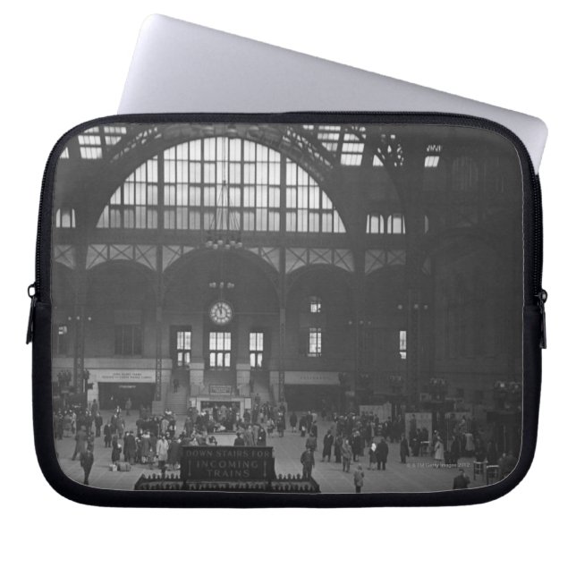 Railroad Station Laptop Sleeve (Front)