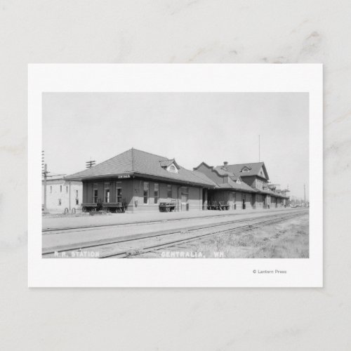 Railroad Station View Postcard