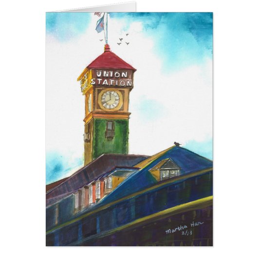 Railroad Station with Hopes Cards (Front)