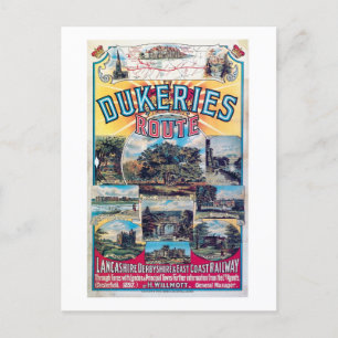 Railroad, The Dukeries Route, UK Vintage Postcard