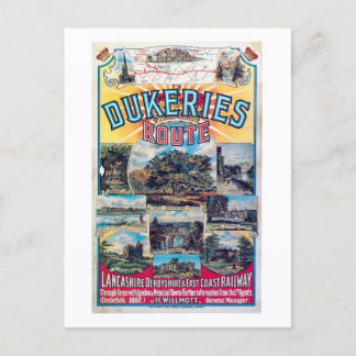 Railroad, The Dukeries Route, UK Vintage Postcard