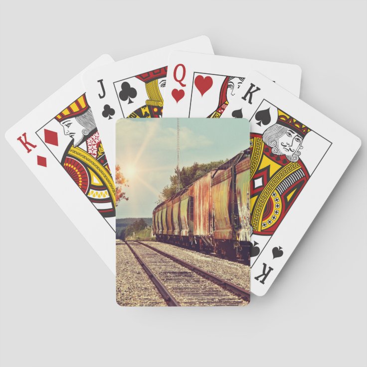 Railroad Themed Playing Cards Zazzle