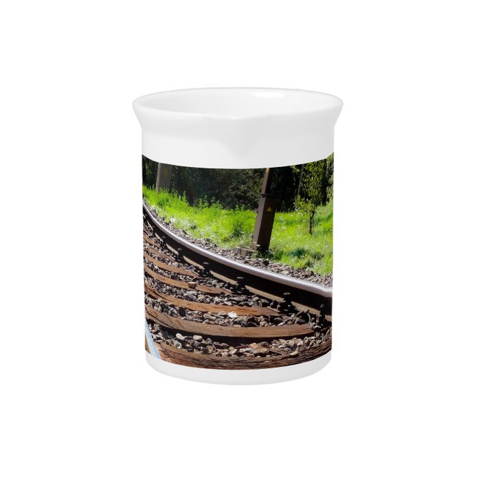 railroad track beverage pitchers