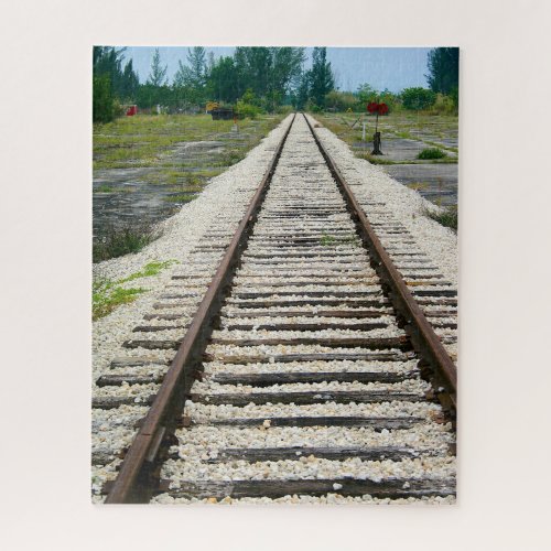 Railroad Track Historic Train Museum Miami Florida Jigsaw Puzzle