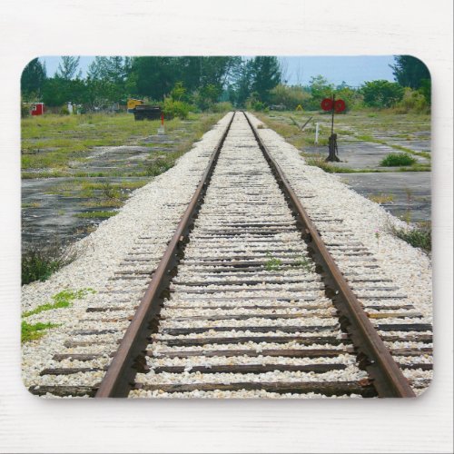 Railroad Track Historic Train Museum Miami Florida Mouse Pad