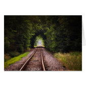 Railroad Tracks Countryside Peaceful Photo Note (Front Horizontal)