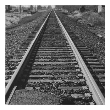 Railroad Tracks On Canvas by Heartsview at Zazzle