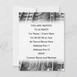 Railroad Tracks Picture. Invitation