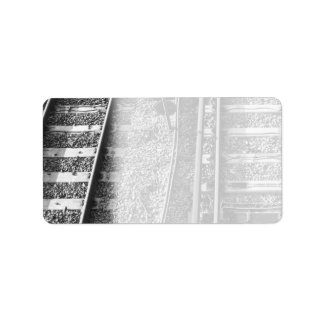 Railroad Tracks Picture. Label