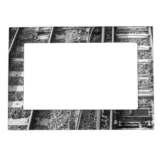 Railroad Tracks Picture. Magnetic Photo Frame