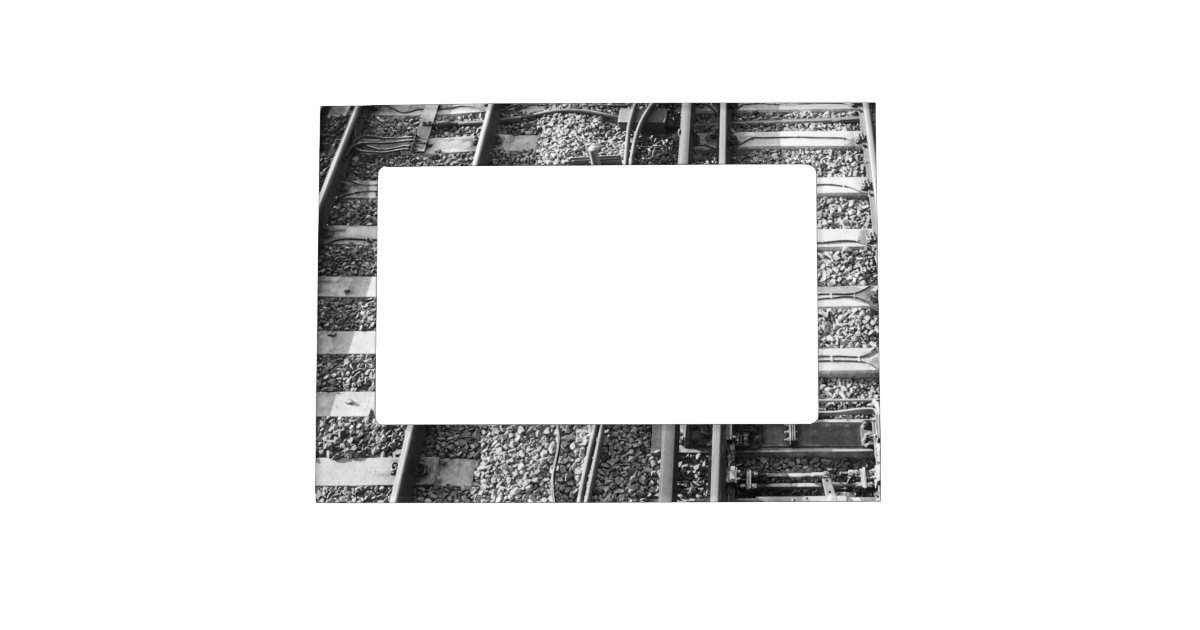 Railroad Tracks Picture. Photo Frame Zazzle