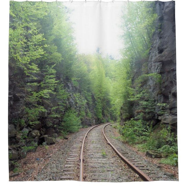 Railroad Tracks Shower Curtain (Front)