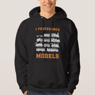 Railroad Train Lover I preference Models Hoodie