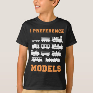 Railroad Train Lover I preference Models T-Shirt