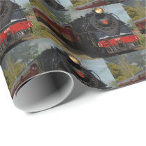 Railroad/Train Pattern Gift Wrapping Paper Railroad/Train Pattern Gift Wrapping Paper