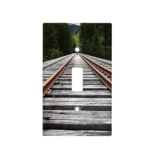 Railroad Train Tracks Scenic Light Switch Cover