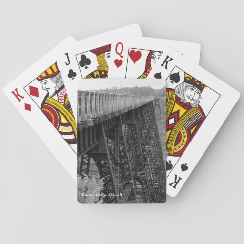 Railroad Train Trussel Kinzua Bridge Skywalk Poker Cards