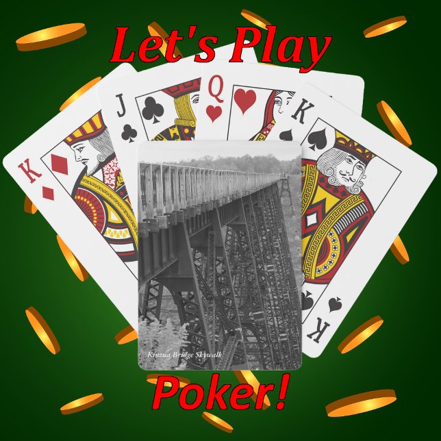 Railroad Train Trussel Kinzua Bridge Skywalk Poker Cards (Creator Uploaded)