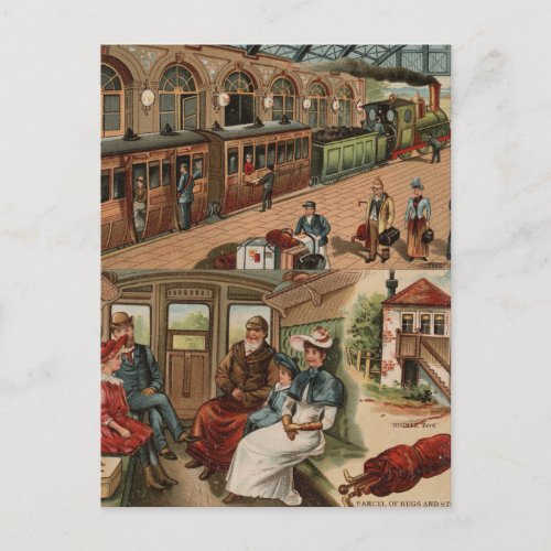 Railroad Travel Postcard