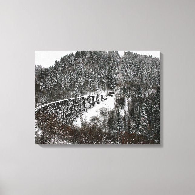 Railroad Trestle at Cloudcroft New Mexico Canvas Print (Front)