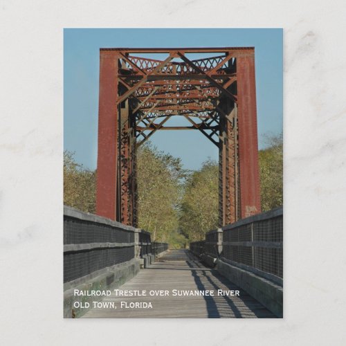 Railroad Trestle Postcard