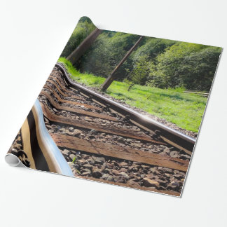 railroad trip, wrapping paper