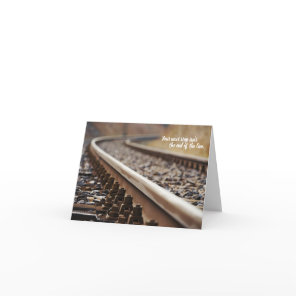 Railroad Worker Fan Retirement Card