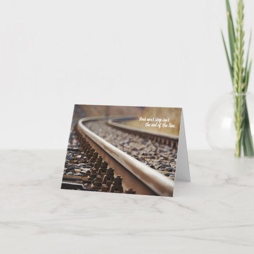 Railroad Worker Fan Retirement Card