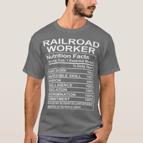 Railroad Worker Gifts Appreciation Funny T_Shirt