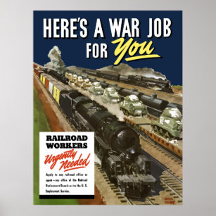 Railroad Workers Urgently Needed Poster