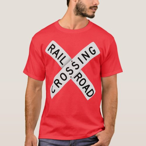 Railroad Xing Sign classic T_Shirt