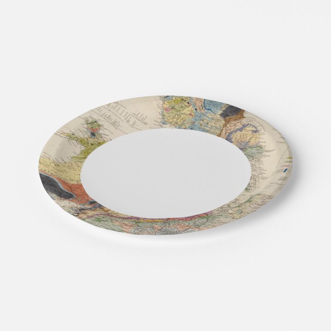 Railroads in England Paper Plates (Angled)