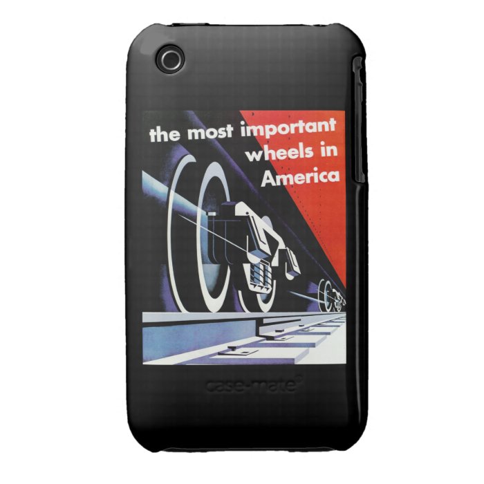 Railroads Most Important Wheels in America iPhone 3 Cases