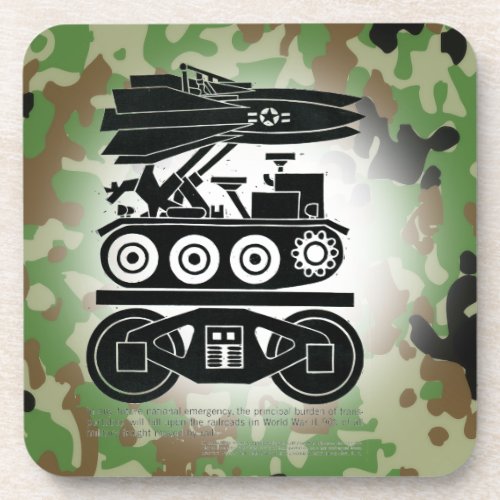 Railroads Moved 90 of all Freight in World War 2  Beverage Coaster