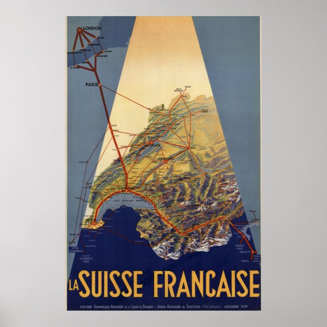 Railroads of Switzerland Poster (Front)