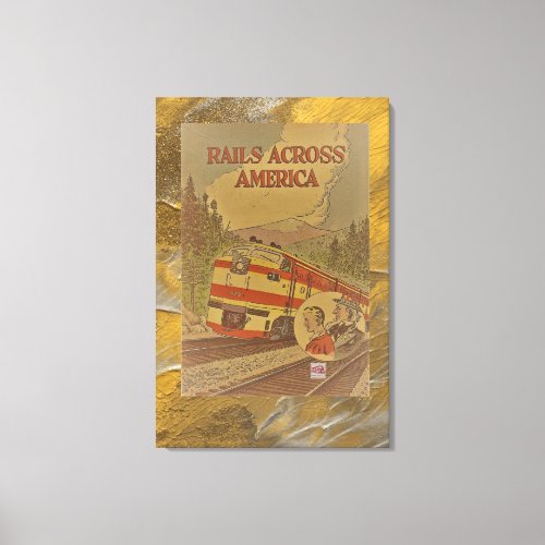 Rails across America Canvas Print