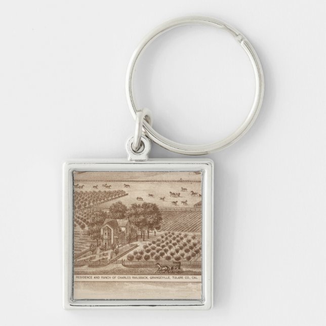 Railsback, Hackett ranches Keychain (Front)