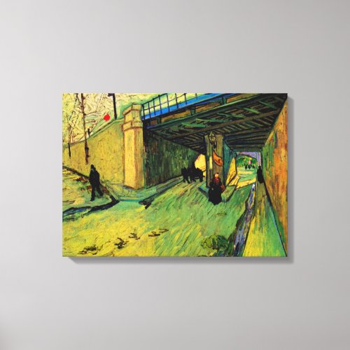 Railway Bridge over Montmajour by Vincent van Gogh Canvas Print